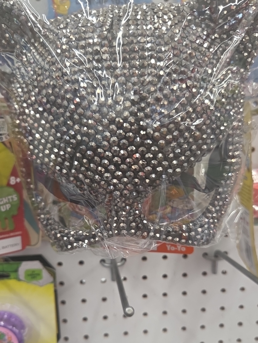 Sparkling Silver Crystal Eye Mask - Women Accessories